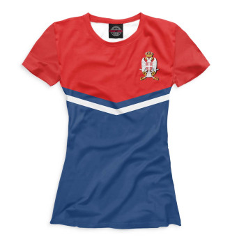 Футболка для девочек Герб Сербии