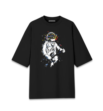 Мужская Хлопковая футболка оверсайз Space rock