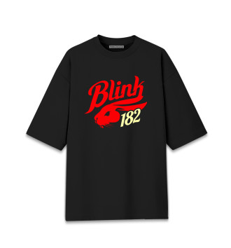 Хлопковая футболка оверсайз Blink 182