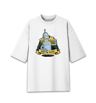 Хлопковая футболка оверсайз Futurama