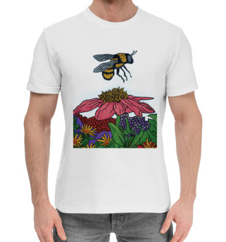 Хлопковая футболка Пчела на работе