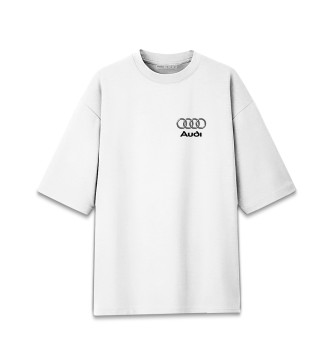 Хлопковая футболка оверсайз Audi