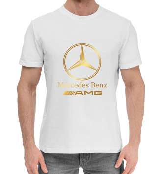 Мужская Хлопковая футболка Mercedes-Benz Gold