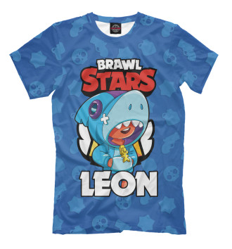 Мужская Футболка Brawl Stars Leon Shark