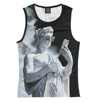 Майка Греческий бог со смартфоном