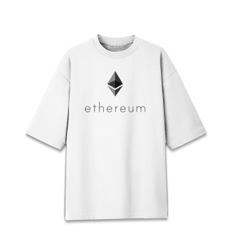 Мужская Хлопковая футболка оверсайз Ethereum