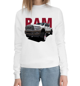 Женский Хлопковый свитшот Dodge Ram