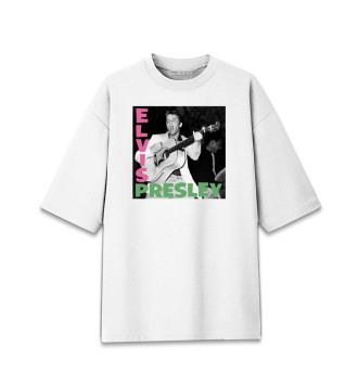 Женская Хлопковая футболка оверсайз Elvis Presley - Элвис Пресли