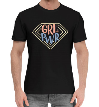 Хлопковая футболка Girl pwr