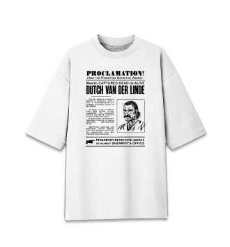 Мужская Хлопковая футболка оверсайз RDR2
