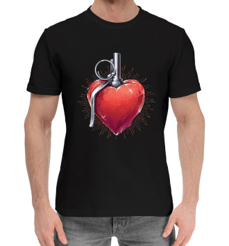 Хлопковая футболка Осколочное сердце