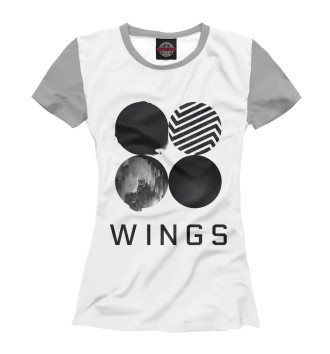 Футболка для девочек Wings BTS