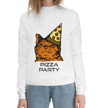 Женский Хлопковый свитшот Pizza Party