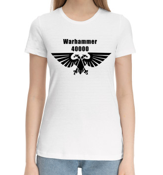 Женская Хлопковая футболка WARHAMMER AQUILA