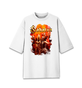 Женская Хлопковая футболка оверсайз Sabaton