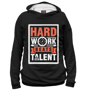Худи Hard Work Beats Talent
