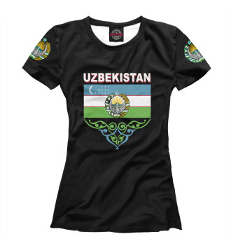 Футболка для девочек Узбекистан