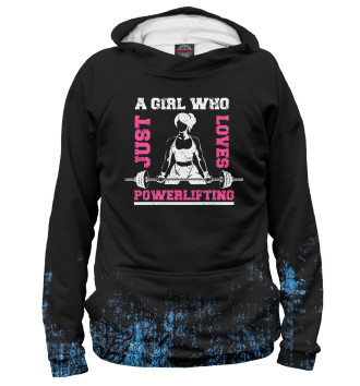 Худи A gril who Powerlifting