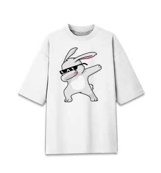 Женская Хлопковая футболка оверсайз Кролик DAB