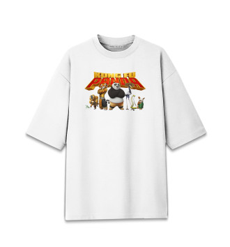 Мужская Хлопковая футболка оверсайз Kung Fu Panda