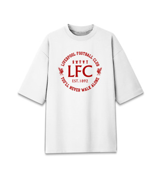 Хлопковая футболка оверсайз Ливерпуль