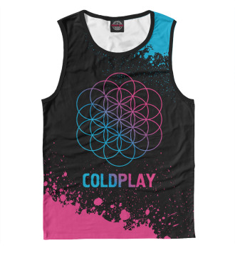 Мужская Майка Coldplay Neon Gradient (colors)