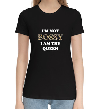 Хлопковая футболка I am the Queen