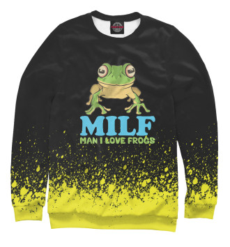 Свитшот для девочек MILF Man I Love Frogs