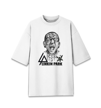 Хлопковая футболка оверсайз Linkin Park
