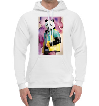 Мужской Хлопковый худи Чувак-панда в модной куртке