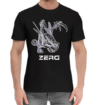 Мужская Хлопковая футболка StarCraft II Zerg