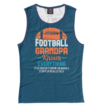 Майка для девочек American Football Grandpa