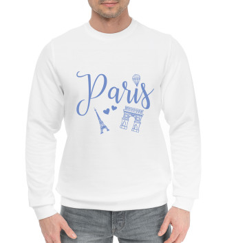 Хлопковый свитшот Love Paris