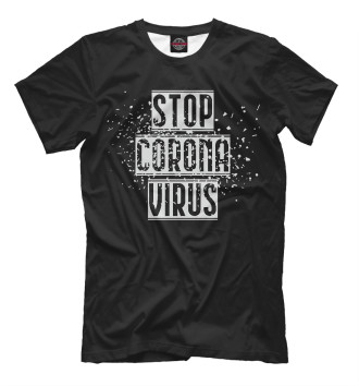 Футболка для мальчиков Stop coronavirus