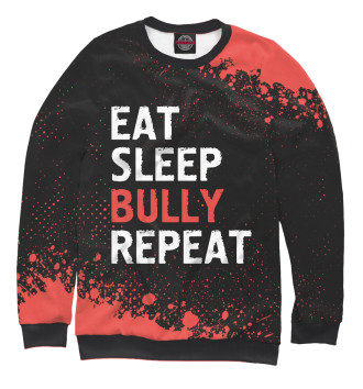 Свитшот для девочек Eat Sleep Bully Repeat
