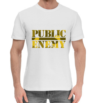 Мужская Хлопковая футболка Public Enemy