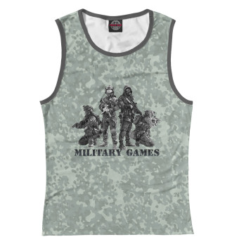 Майка для девочек Military Games