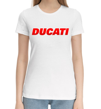 Хлопковая футболка DUCATI