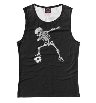Майка для девочек Dabbing Skeleton Soccer