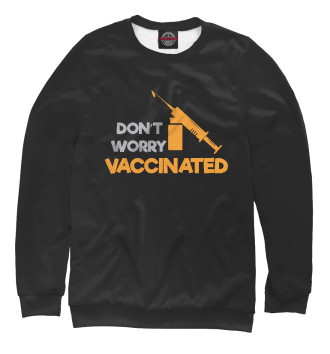 Мужской Свитшот Vaccinated